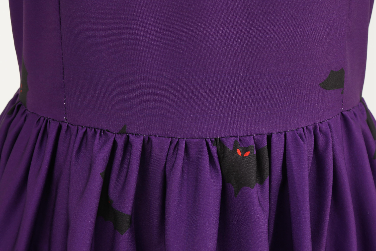 Womens Retro Lace round Neck Short-Sleeved Printed Maxi Dress for Cosplay Party